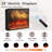 70" TV Stand with 23" Electric Fireplace-520936662