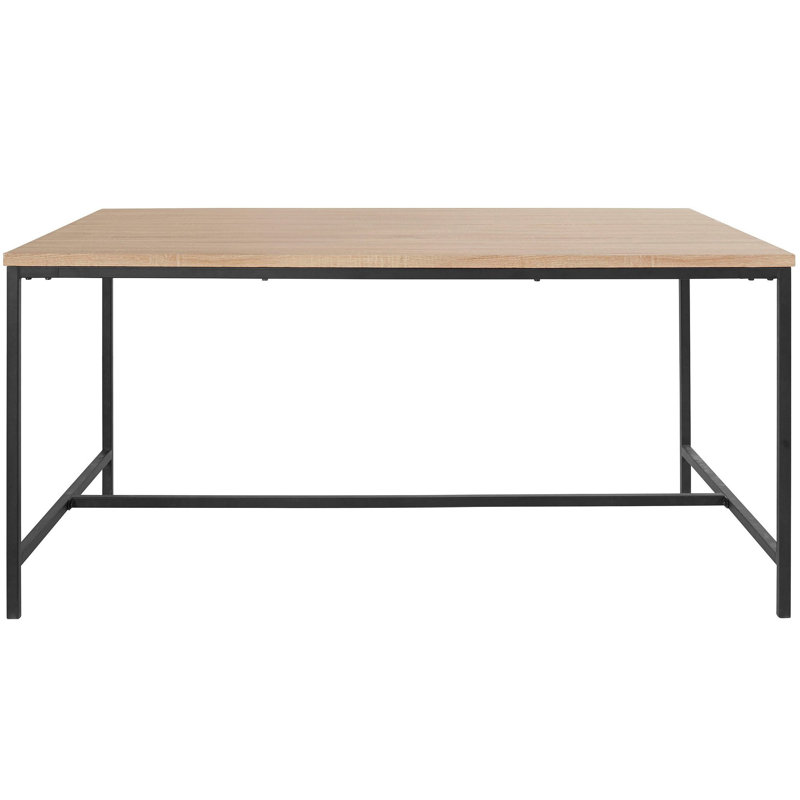 Nawatha Metal Base Dining Table, 76cm H x 90cm W x 160cm L