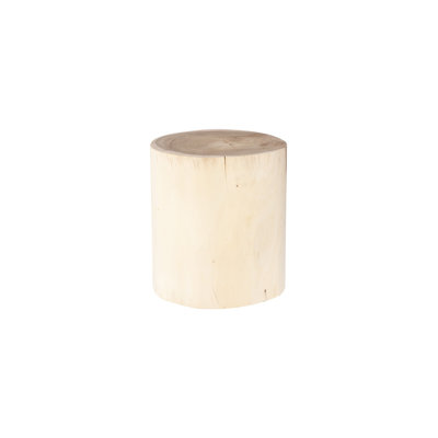 Natural Log Stool, Suar Wood