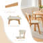 5 -Person Rubberwood Solid Wood Dining Set-135715890