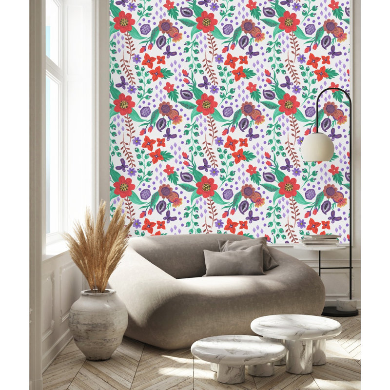 Carreau de papier peint l 25 po, L 2,08 pi x L 10,42 pi