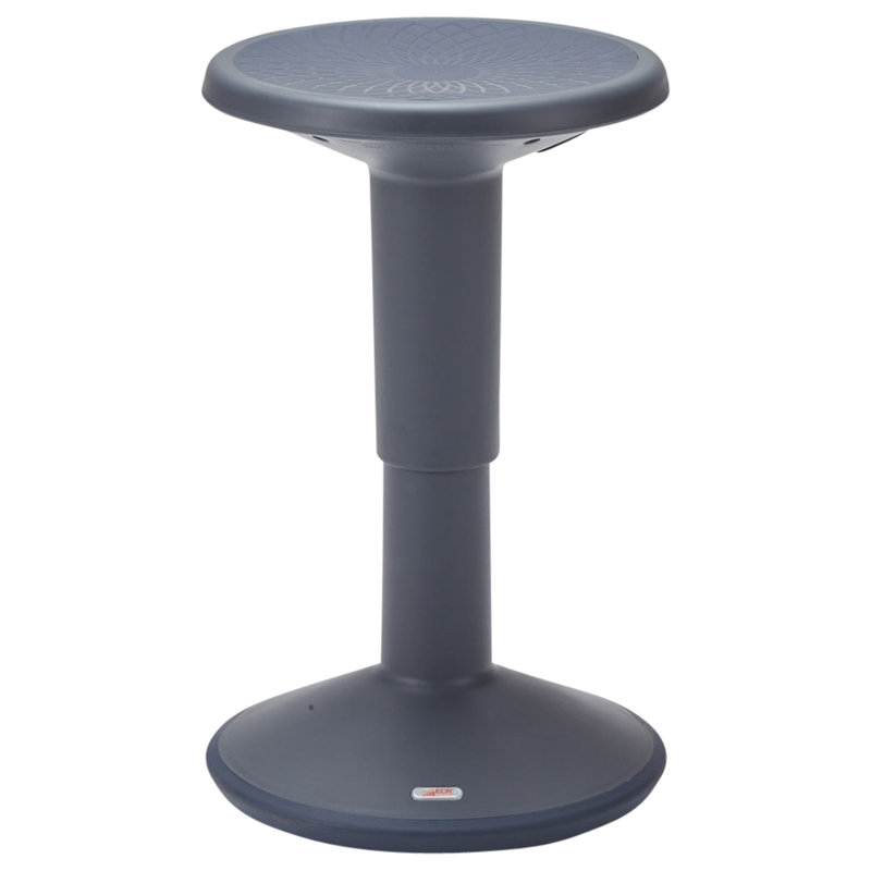 Tabouret ECR4Kids SitWell, hauteur réglable, siège actif, Gris