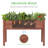 48×24×30 Inch Raised Garden Bed With Legs, Solid Wood Elevated Planter Box Stand With Liner For Outdoor, Backyard, Patio, Balcony-511222992