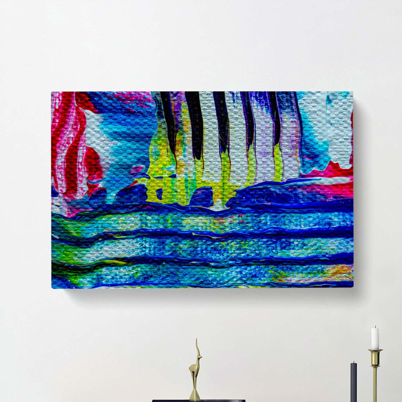 Abstract Art Painting Vol.20 by S.Johnson - Wrapped Canvas Painting Print, 35cm H x 50cm W x 3cm D