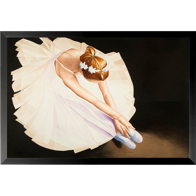 « young ballerine touchant son orteils », reproduction d’art encadrée, H 24 po x l 36 po x P 1 po