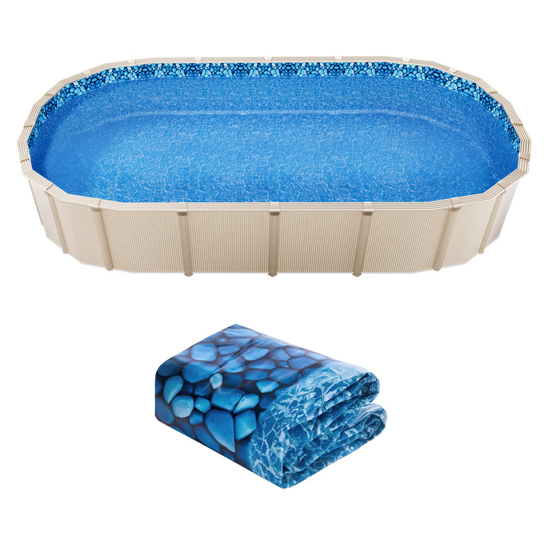 Toile de piscine ovale 18 x 33 pi