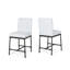 Ensemble de 2 tabourets de bar touffetés Fashion pour comptoir de cuisine, coin-repas ou coin bar-229390995