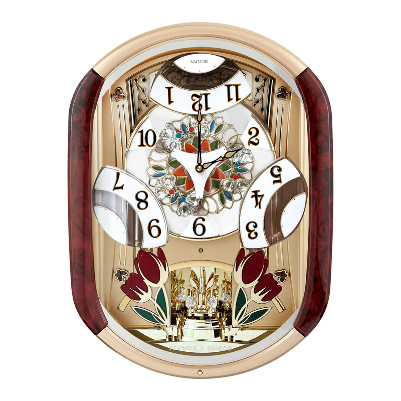 Fantastic Musical Wall Clock with Opening Dial & Rotating Pendulum, C4902