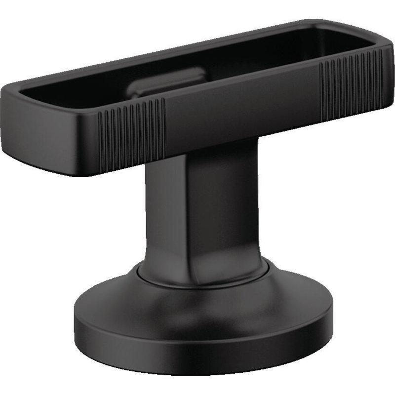 Kintsu® Widespread Pull-Down Faucet With Square Spout, Matte Black, Knob Handle