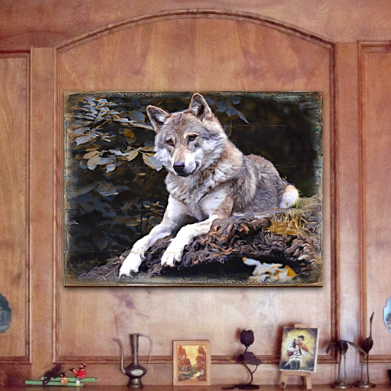 Bloc en bois loup Schorr, H 20 po x l 29 po x P 1po