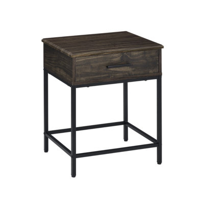 Kuhn 19"W Brown End Table