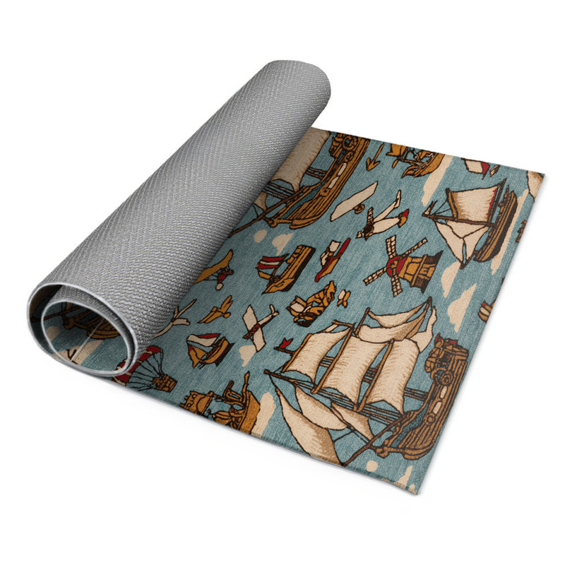 Tapis intérieur et extérieur gris Transport, Rectangulaire 3 pi x 5 pi