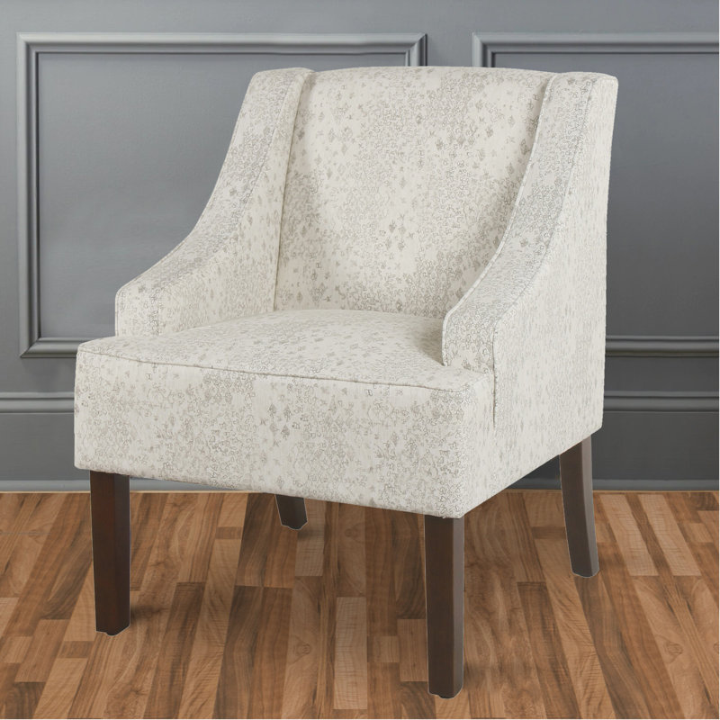 Rochanda 25" Wide Side Chair, Gray, Brown