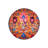 Orange Multicolored Patterned Floral Detailed Woven Base Modern Decorative Carpet-1210946656