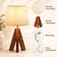 Lampe de table trépied de 35,5 cm avec abat-jour en lin