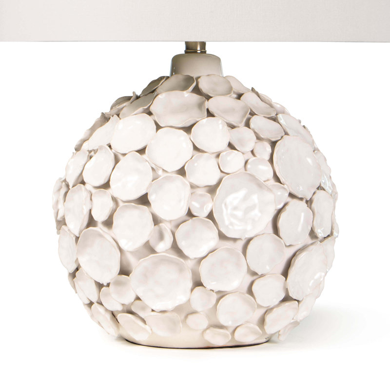 Lucia Ceramic Table Lamp, White