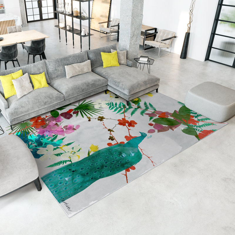 Divyan Floral Indoor Rug, Rectangle 7'6" x 10'4"