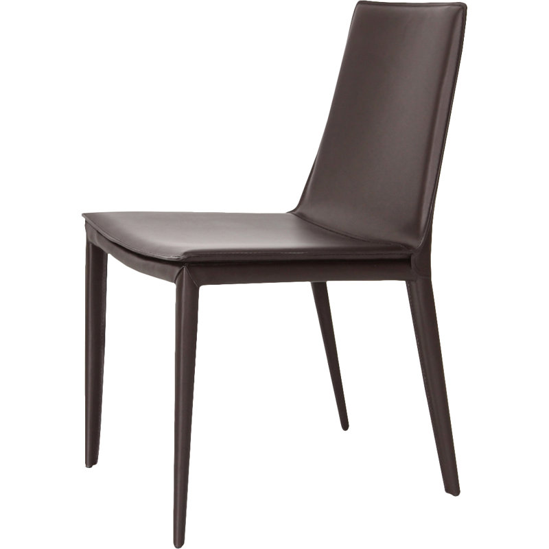 Chaise Tiffany, Cuir retravaillé brun