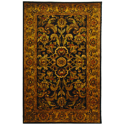 Golden Jaipur Oriental Rug