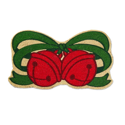  Jingle Bells Shaped Pvc Coir Mat