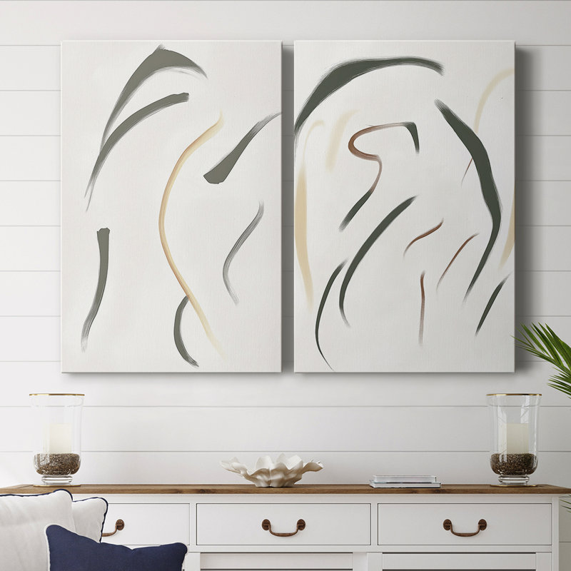 ABSTRACT Series DCCDXII - Toile tendue avec châssis de qualité supérieure - Prêt à être accroché, H 18 po x l 24 po