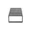 Canapé double + table basse rectangulaire, coussins brun clair
