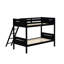 Lit superposé simple convertible en bois gris-253867034