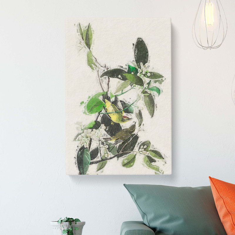 Palm Warbler by John Audubon - Wrapped Canvas, 76cm H x 50cm W x 3cm D