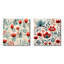 Hyman - Ensemble de 2 impressions sur toile florales-102574609-102574604