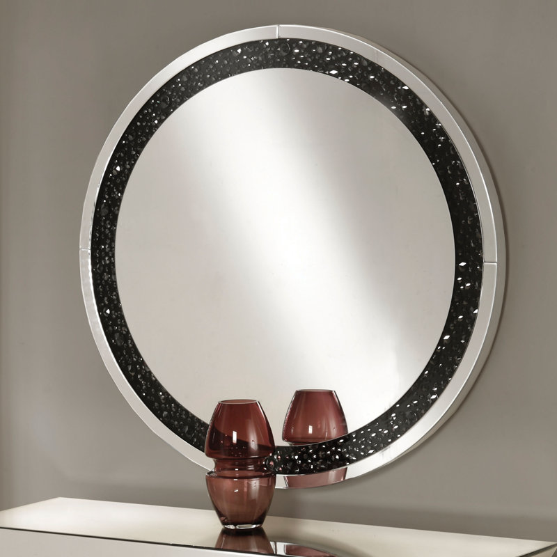 ACME Nysa Accent Mirror, Faux Crystals