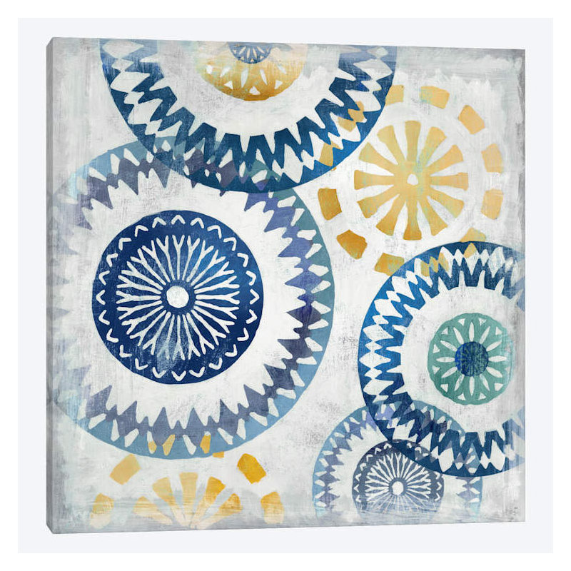 « blue ease i », impression sur toile, H 37 po x l 37 po x P 1,5 po