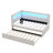 Upholstered Twin Size Platform Bed With USB Ports And LED Belt, With Trundle, White