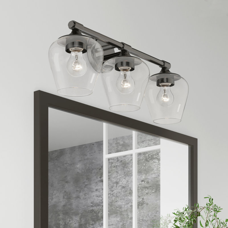 Sylmar 3 - Light Dimmable Vanity Light, Black Chrome