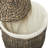 Seagrass Handmade Decorative and Functional Storage Basket with Liner and Matching Tops-2146496987