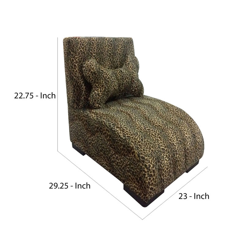 Animal Print Polyester Pet Bed