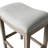 Maven Lane Adrien Backless Saddle Kitchen Stool with Fabric Upholstery-107491293-90753434-107491290