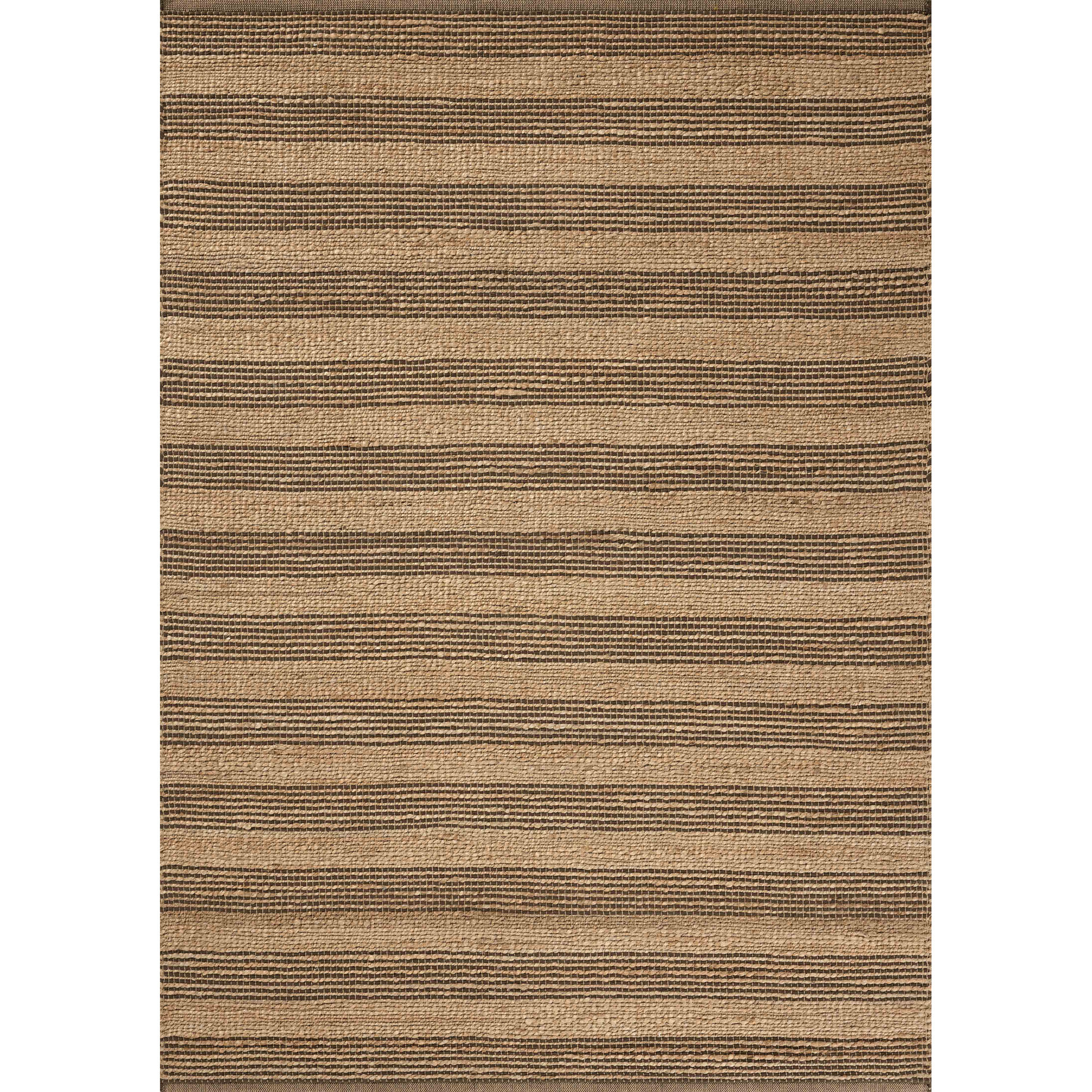 Judy Natural / Chocolate Area Rug, Rectangle 2'3" x 3'9"