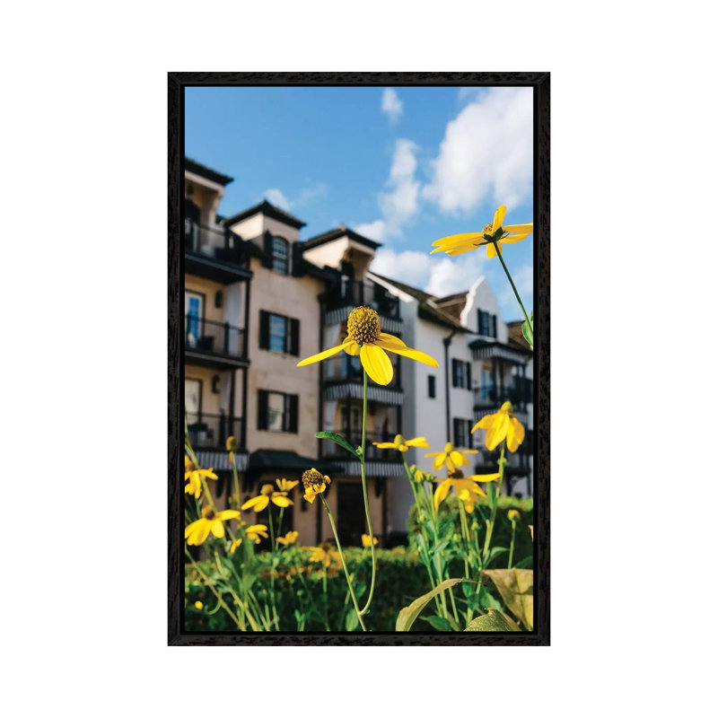 Rosemary Beach Blooms 1 Piece Wall Art on Canvas, 101.6cm H x 66.04cm W x 3.81cm D, Black Framed