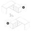 Pratico L-Shaped Executive Desk