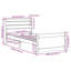 Bed Frame With Headboard Without Mattress White-1375389975