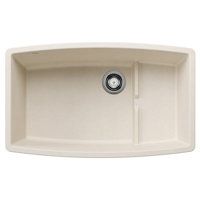 Performa Cascade SILGRANIT 32" Single Bowl Undermount Kitchen Sink with Colander