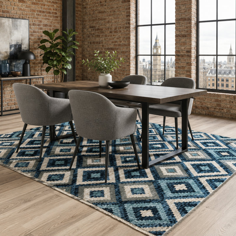 Oriental Cotton and Chenille Flatweave Area Rug, 80 x 150 cm