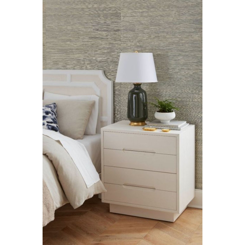 Table de chevet Cora, Blanc doux
