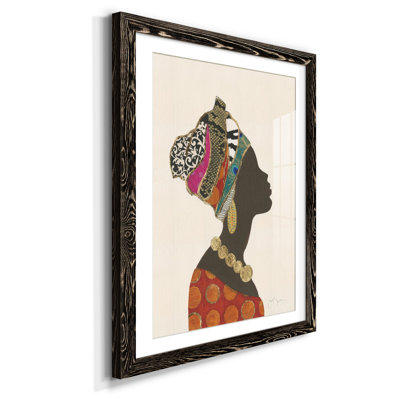 Silhouette de femme africaine I - reproduction de cadre photo sur papier