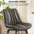 Brimlow Tufted Faux Leather Upholstered Swivel Dining Kitchen Side Chairs-962626696