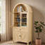Armoire de rangement polyvalente de style américain, contemporaine et moderne, avec grand rangement, bois d'ingénierie, armoire à tablettes réglables pour différents cas d'utilisation, matériaux contemporains, arche,