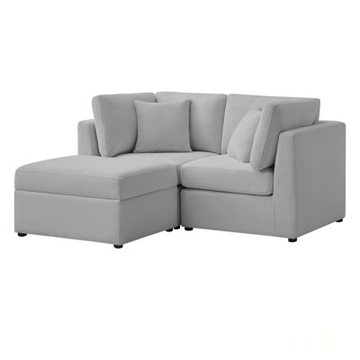 3-Piece Modular Sofa For Living Room, Comfortable And Versatile With Storage Ottoman, Ideal For Small Spaces And Modern Homes.