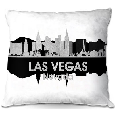 City IV Las Vegas Nevada Reversible Throw Pillow