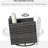 Outdoor Swivel Rocker Chair With Grey , 360 - Degree Swivel, Rock Back And Forth, Cushioned Seating, 28.25" D Depth, 31" H Height, Strong Steel Frame In Pe Rocking Movement, Seat Back, 20.75" W Size,