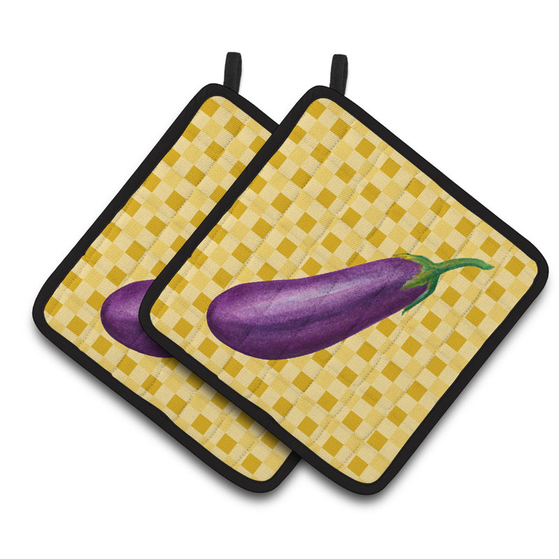 Cuisinier poignée aubergine de trésors de caroline sur basketweave